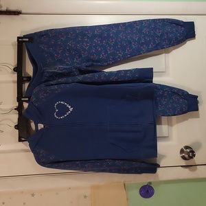 CRB girls sweatshirt. The jacket is size 16 and the pants are size 14
